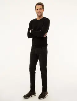 پلیور مردانه آنتراسیت ملانژ پیرکاردین