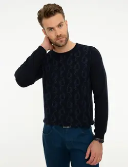 پلیور مردانه سرمه ای پیرکاردین