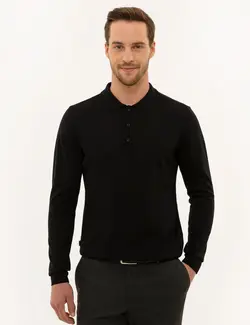 پلیور مردانه سیاه پیرکاردین