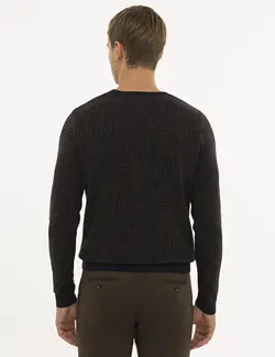 پلیور مردانه سرمه ای پیرکاردین