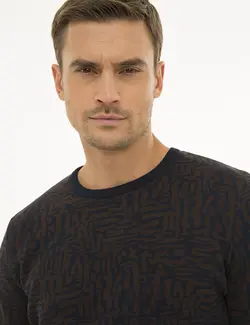 پلیور مردانه سرمه ای پیرکاردین