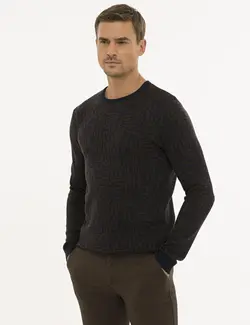 پلیور مردانه سرمه ای پیرکاردین