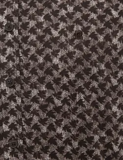 پیراهن آستین بلند مردانه قهوه ای پیرکاردین