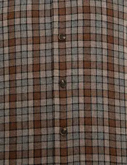 پیراهن آستین بلند مردانه قهوه ای پیرکاردین