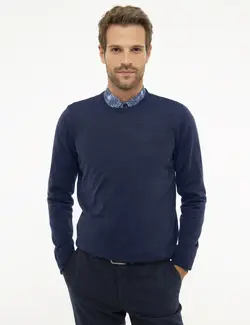 پلیور مردانه نیلی پیرکاردین