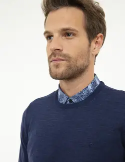 پلیور مردانه نیلی پیرکاردین