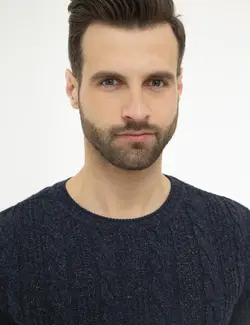 پلیور مردانه سرمه ای پیرکاردین