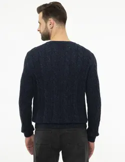 پلیور مردانه سرمه ای پیرکاردین