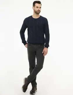 پلیور مردانه سرمه ای پیرکاردین