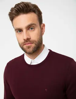 پلیور مردانه زرشکی پیرکاردین