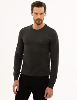 پلیور مردانه آنتراسیت ملانژ پیرکاردین