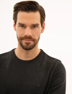 پلیور مردانه آنتراسیت ملانژ پیرکاردین