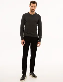 پلیور مردانه آنتراسیت ملانژ پیرکاردین