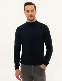 پلیور مردانه سرمه ای پیرکاردین