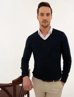 پلیور مردانه آبی پیرکاردین