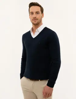 پلیور مردانه آبی پیرکاردین