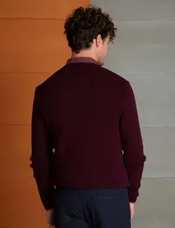 پلیور مردانه زرشکی پیرکاردین