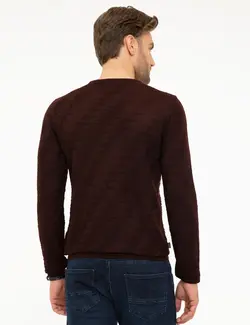 پلیور مردانه زرشکی پیرکاردین