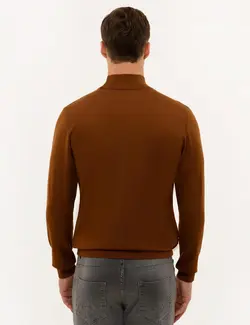 پلیور مردانه زنجبیلی پیرکاردین