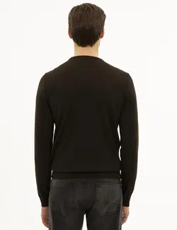 پلیور مردانه قهوه ای پیرکاردین