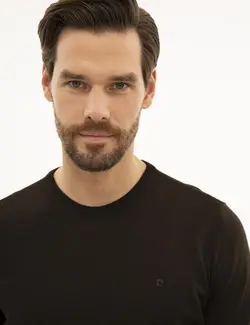 پلیور مردانه قهوه ای پیرکاردین