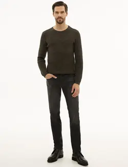 پلیور مردانه خاکی پیرکاردین