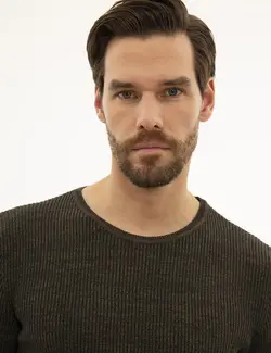 پلیور مردانه خاکی پیرکاردین