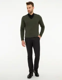 پلیور مردانه خاکی پیرکاردین