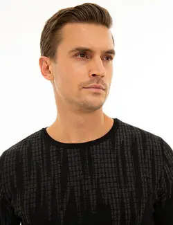 پلیور مردانه سیاه پیرکاردین