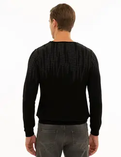 پلیور مردانه سیاه پیرکاردین