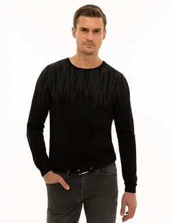 پلیور مردانه سیاه پیرکاردین