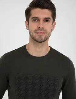 پلیور مردانه خاکی پیرکاردین