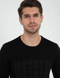 پلیور مردانه سیاه پیرکاردین