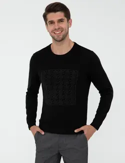 پلیور مردانه سیاه پیرکاردین