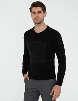 پلیور مردانه سیاه پیرکاردین