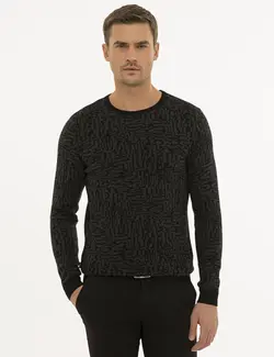 پلیور مردانه سیاه پیرکاردین