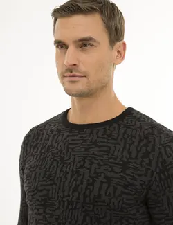 پلیور مردانه سیاه پیرکاردین