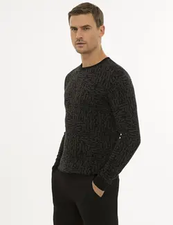 پلیور مردانه سیاه پیرکاردین