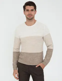 پلیور مردانه بژ پیرکاردین