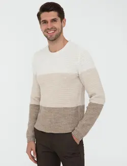 پلیور مردانه بژ پیرکاردین
