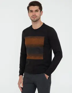 پلیور مردانه آنتراسیت ملانژ پیرکاردین