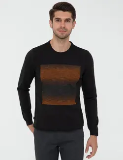 پلیور مردانه آنتراسیت ملانژ پیرکاردین