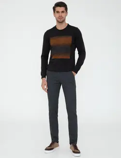 پلیور مردانه آنتراسیت ملانژ پیرکاردین