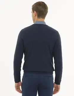 پلیور مردانه آبی پیرکاردین