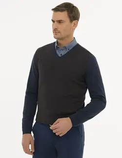 پلیور مردانه آبی پیرکاردین