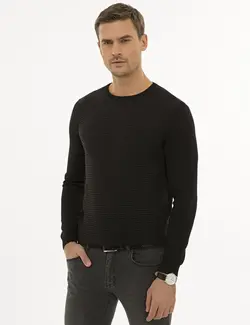 پلیور مردانه سیاه پیرکاردین