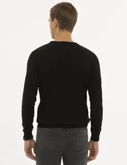 پلیور مردانه سیاه پیرکاردین