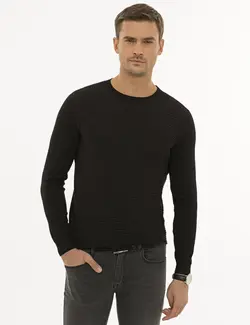 پلیور مردانه سیاه پیرکاردین