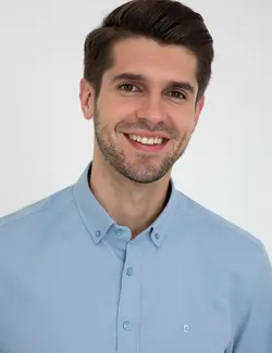 پیراهن آستین بلند مردانه آبی تیره پیرکاردین