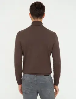 پلیور یقه اسکی مردانه شنی پیرکاردین